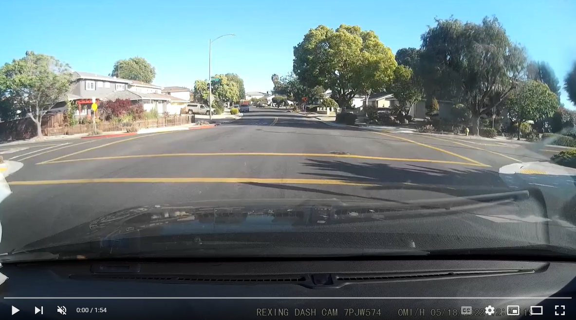 video dashcam still