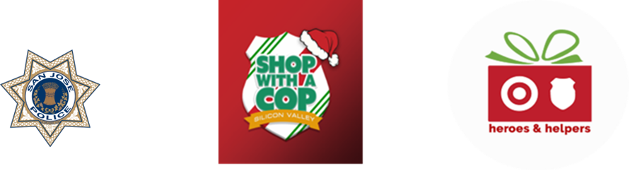 Shop with a cop and sjpd logos