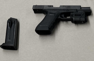 Firearm evidence photo