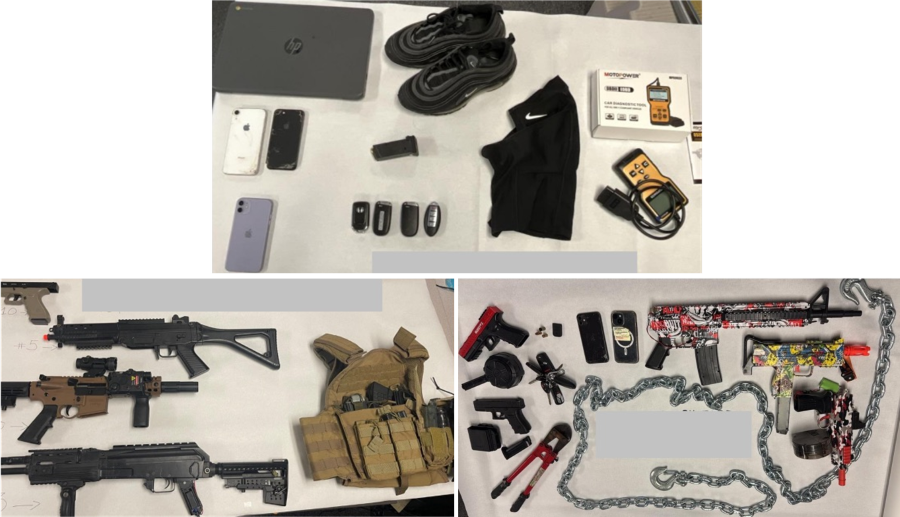 Evidence Photos of replica firearms 