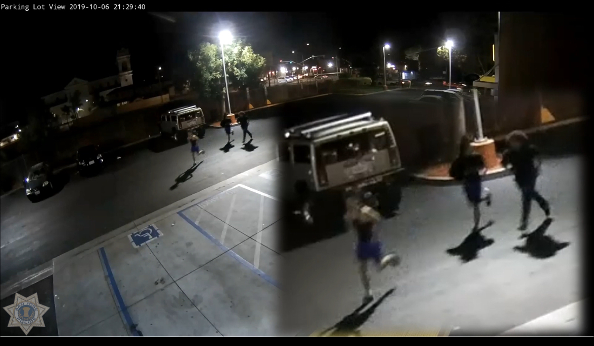 screenshot from surveillance video