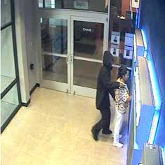 Surveillance Camera Image #1, Victim and Assailant