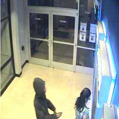 Surveillance Camera Image #3, Victim and Assailant