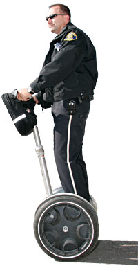 San Jose Police officer on a Segway