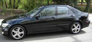 Suspect Vehicle: Black 2002 Lexus IS300