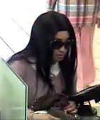 Suspect photo from bank surveillance camera