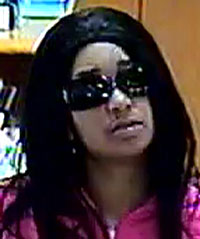 Suspect photo from bank surveillance camera